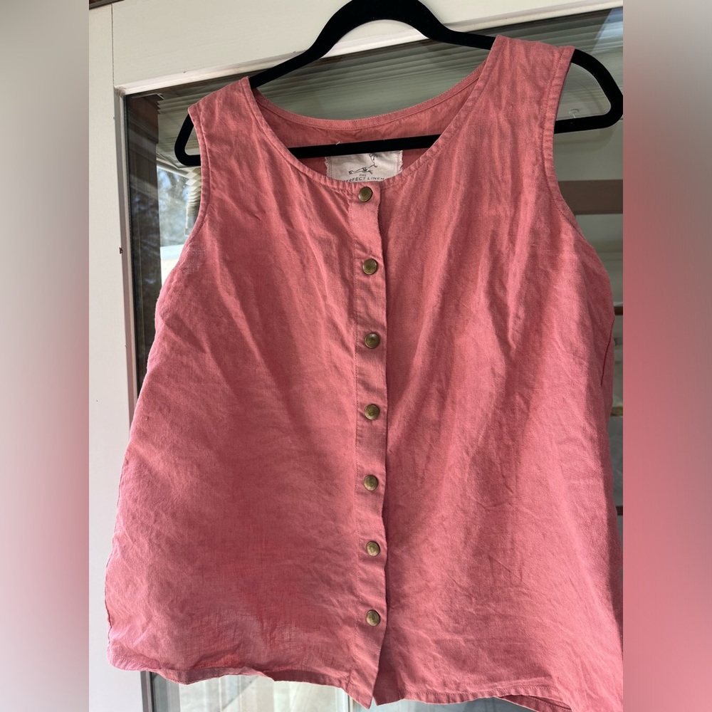 Not Perfect Linen VIENNA - M/L - tank top